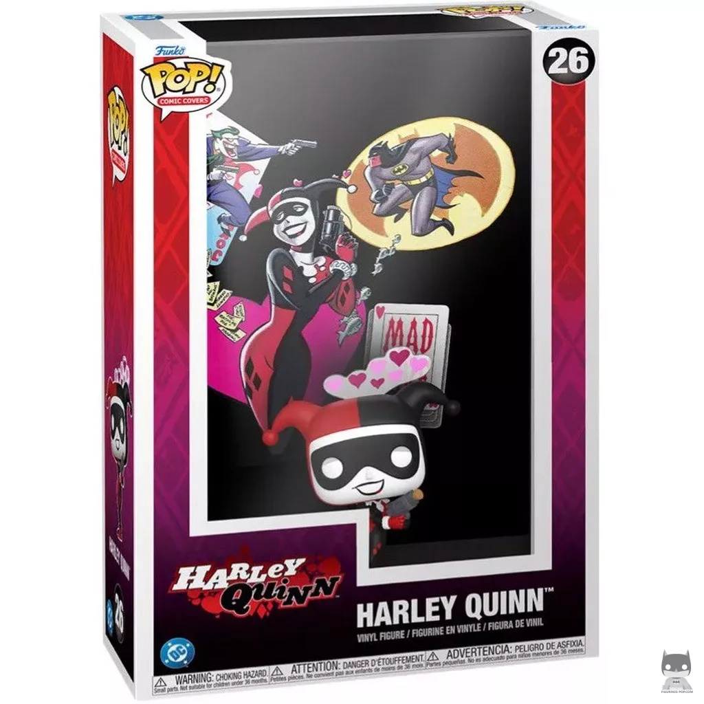 Figurine Funko POP Harley Quinn (Batman Adventures : Mad Love) (Comic Cover) avec boîte