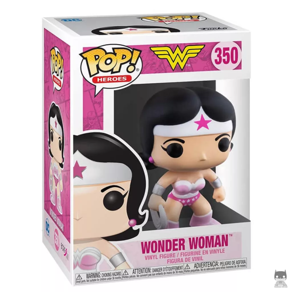Figurine Funko POP Wonder Woman (Octobre Rose) avec boîte