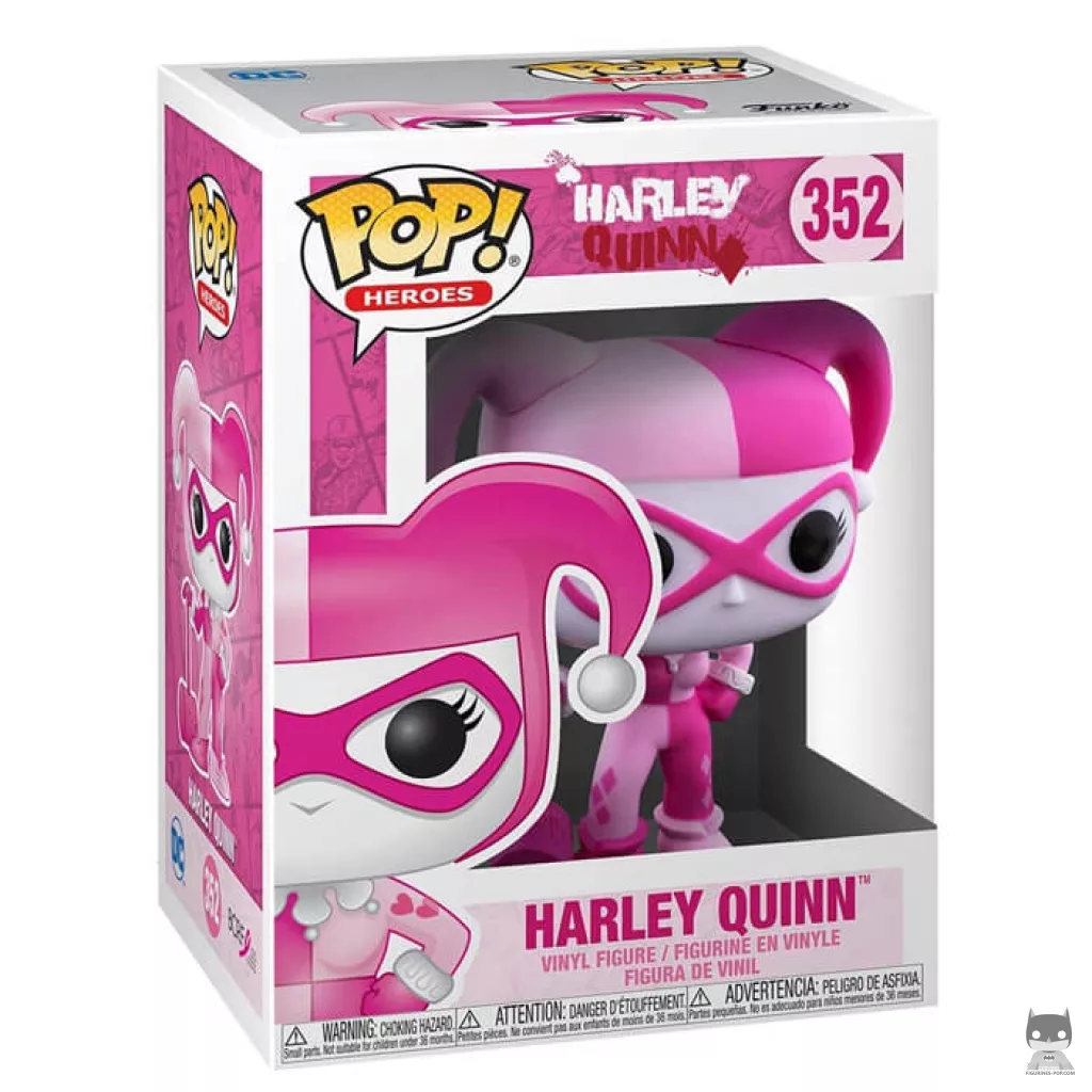 Figurine Funko POP Harley Quinn (Octobre Rose) avec boîte