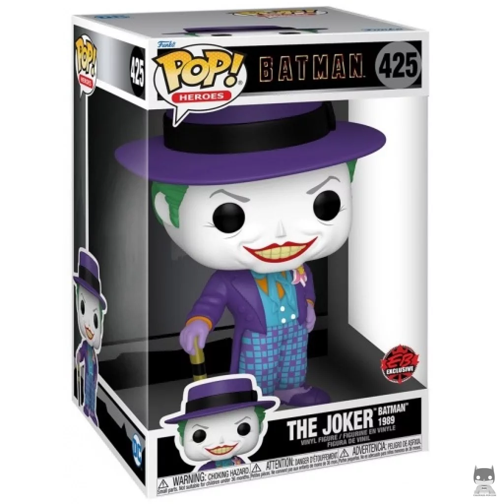 Figurine Funko POP Joker (Batman 1989) (Supersized) avec boîte