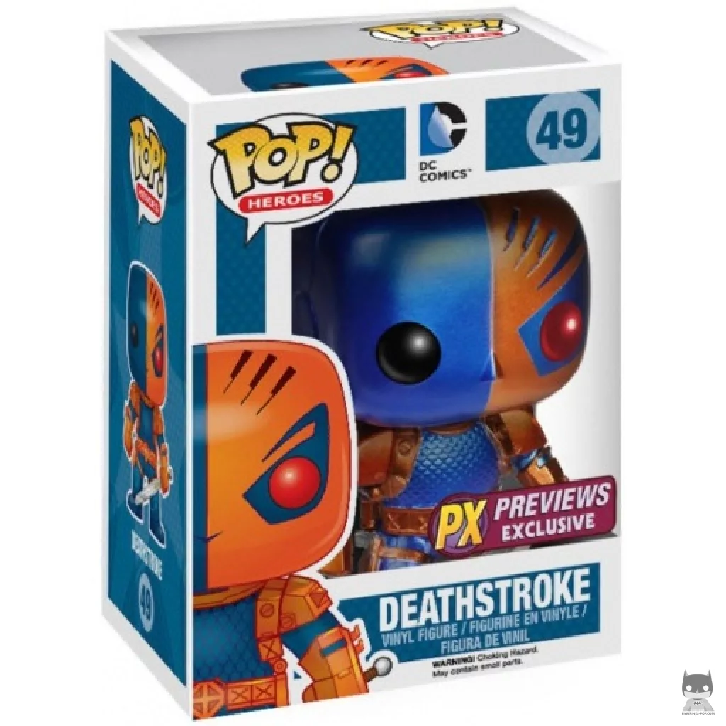 Figurine Funko POP Deathstroke (Metallic) avec boîte