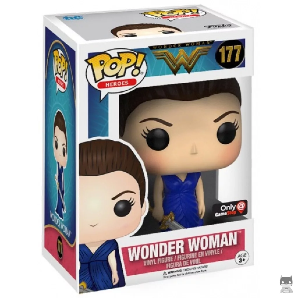 Figurine Funko POP Wonder Woman (Jupe Bleue) avec boîte