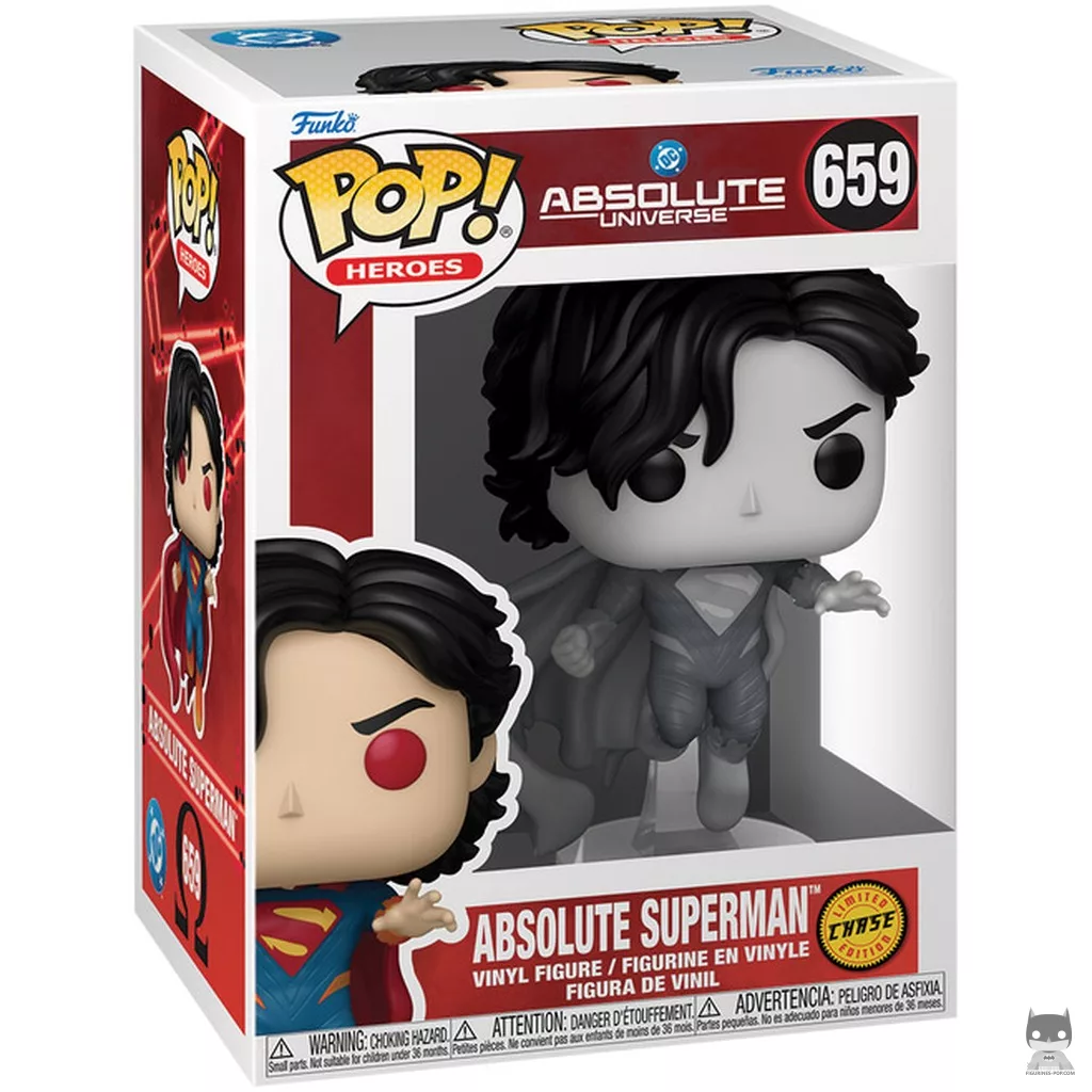 Figurine Funko POP Absolute Superman (Chase & Black & White) avec boîte