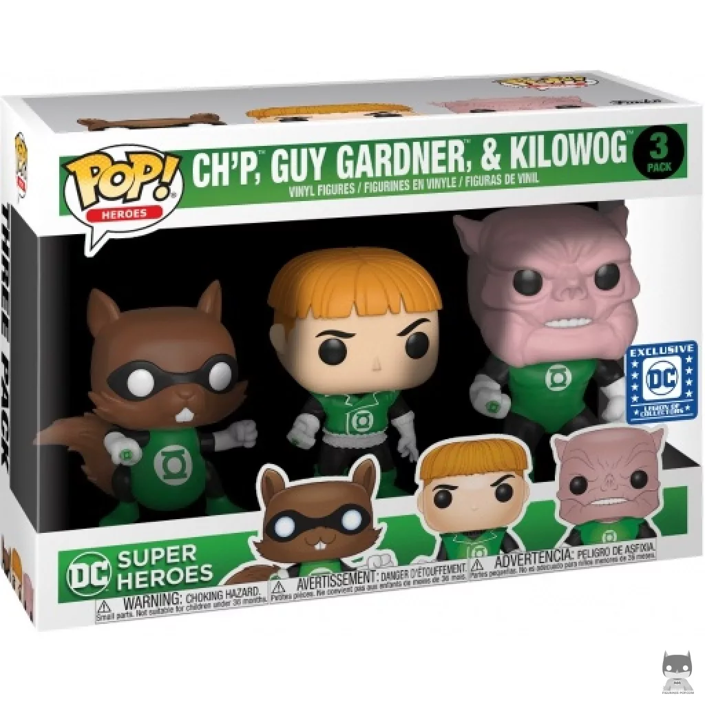 Figurine Funko POP Ch'p, Guy Gardner & Kilowog avec boîte