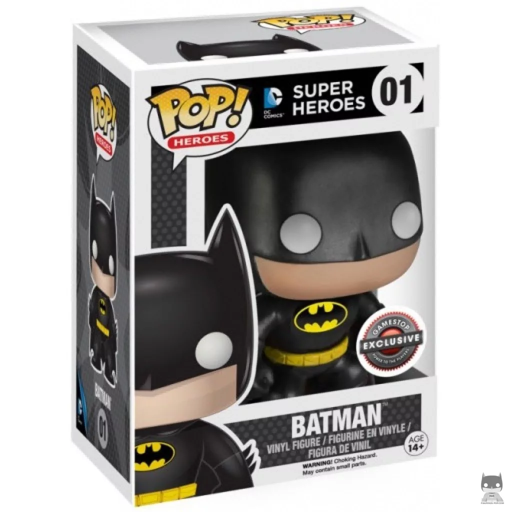 Figurine Funko POP Batman (Noir) avec boîte