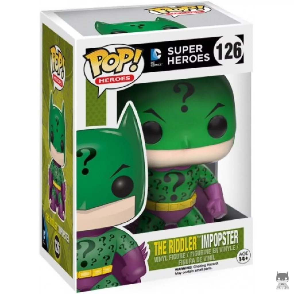 Figurine Funko POP Batman en Le Sphinx avec boîte