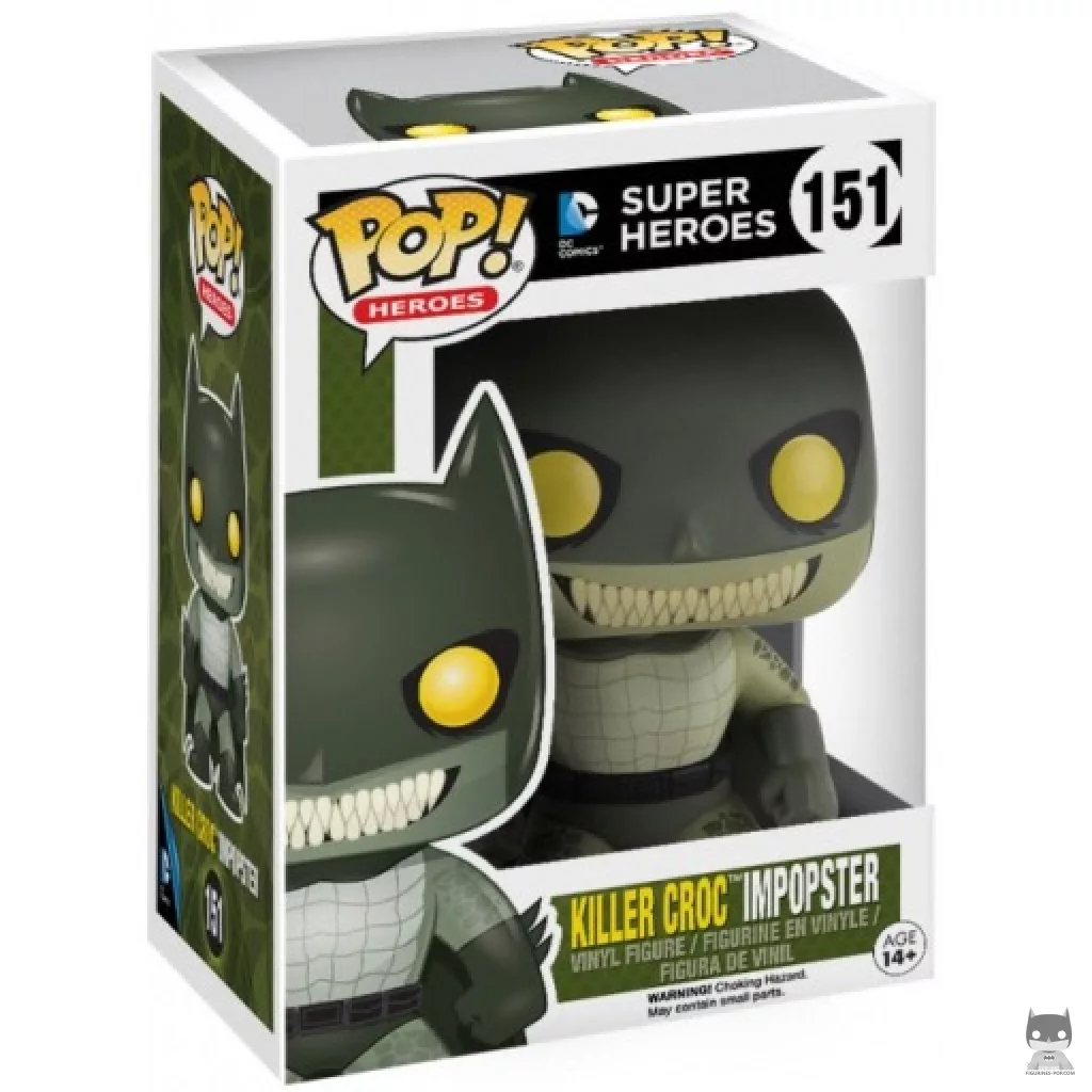 Figurine Funko POP Killer Croc Impopster Batman avec boîte