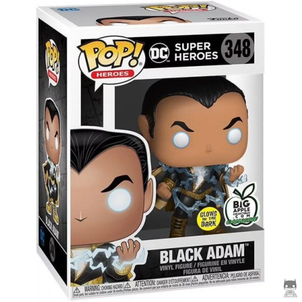 Figurine Funko POP Black Adam (Glow in the Dark) avec boîte