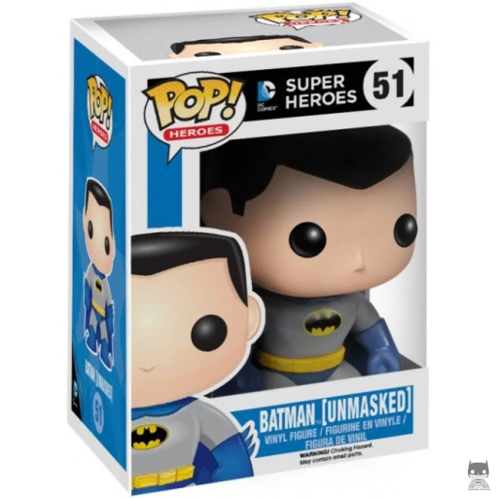 Figurine Funko POP Batman sans Masque avec boîte