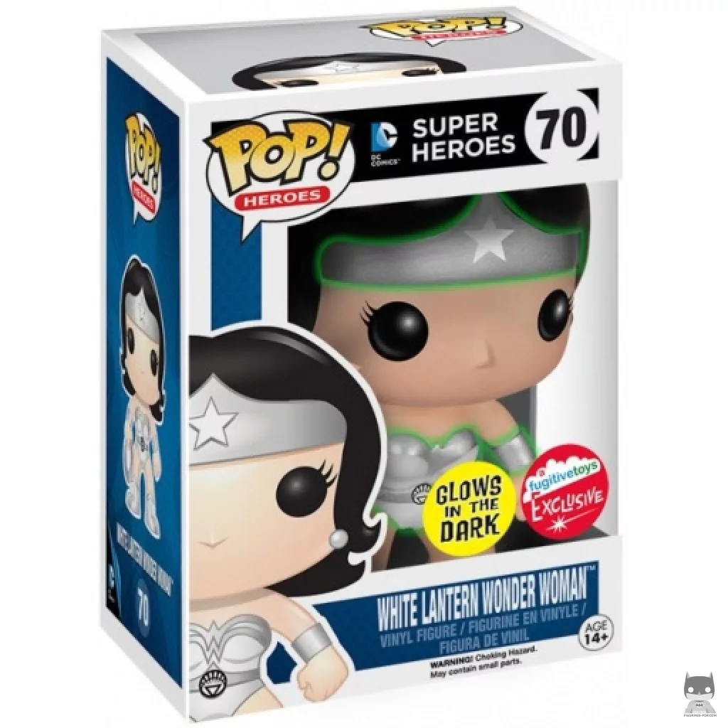 Figurine Funko POP Wonder Woman White Lantern (Glow in the Dark) avec boîte
