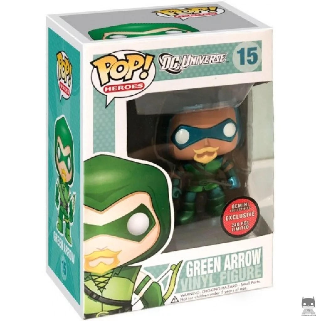 Figurine Funko POP Green Arrow (Metallic) avec boîte