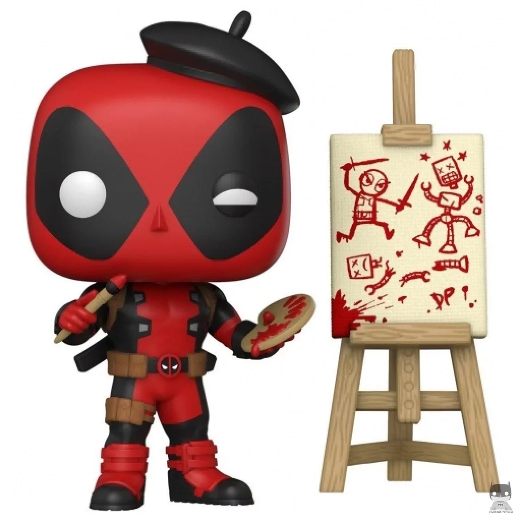 Figurine Funko POP Deadpool Artiste avec boîte