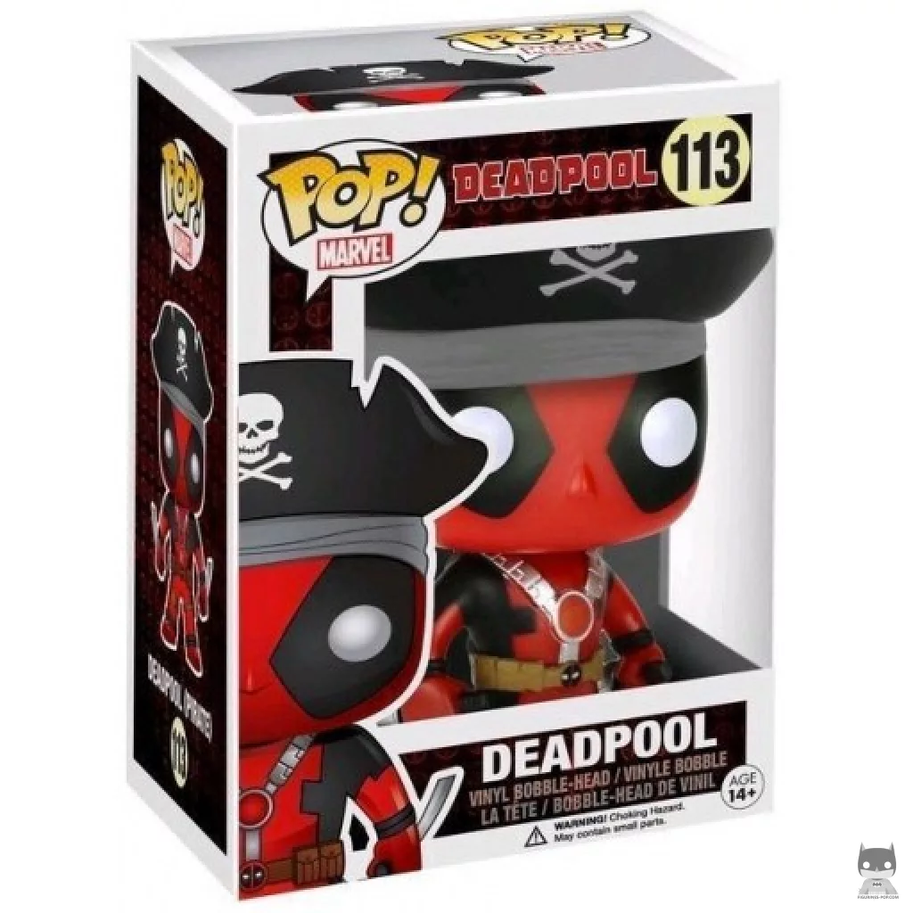 Figurine Funko POP Deadpool avec Chapeau Pirate avec boîte