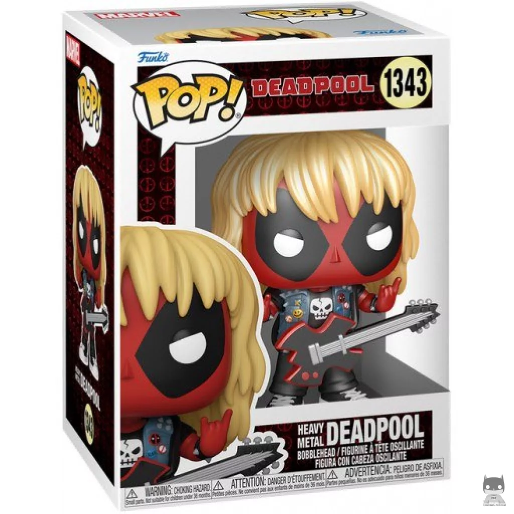 Figurine Funko POP Deadpool Heavy Metal (Metallic) avec boîte