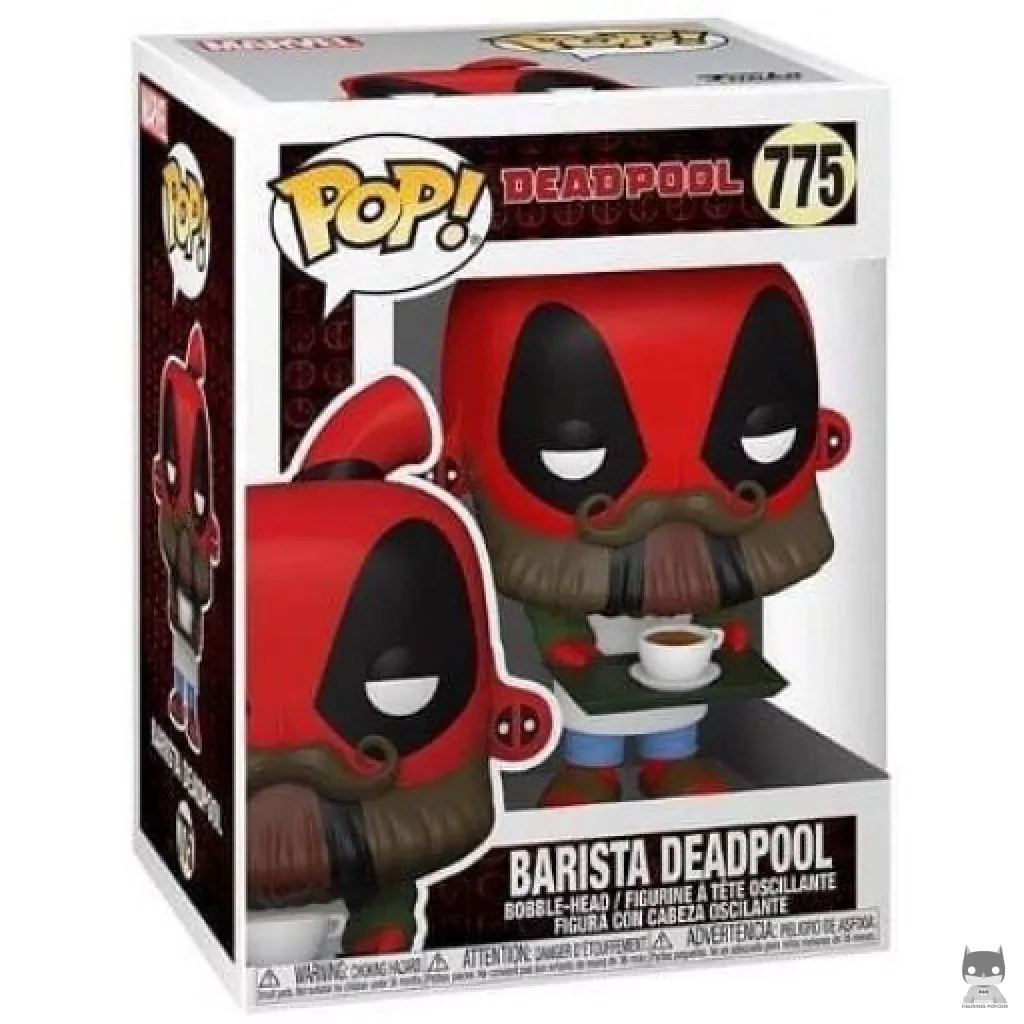 Figurine Funko POP Deadpool Barista avec boîte
