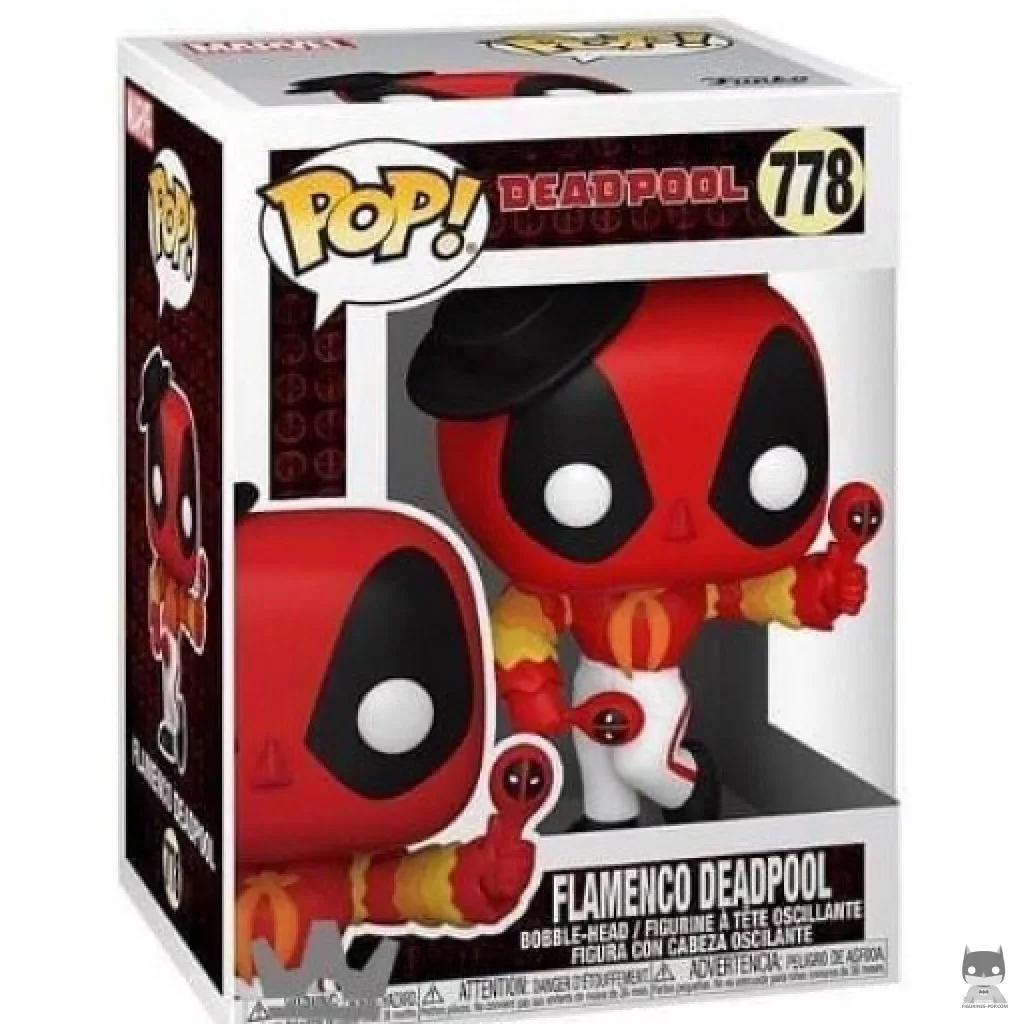 Figurine Funko POP Deadpool Flamenco avec boîte