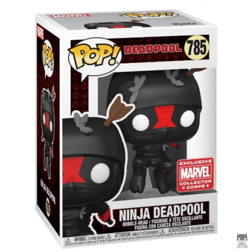 Figurine Funko POP Deadpool Ninja avec boîte