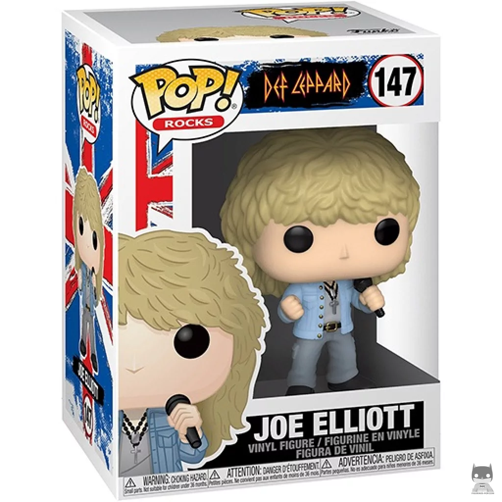 Figurine Funko POP Joe Elliott avec boîte