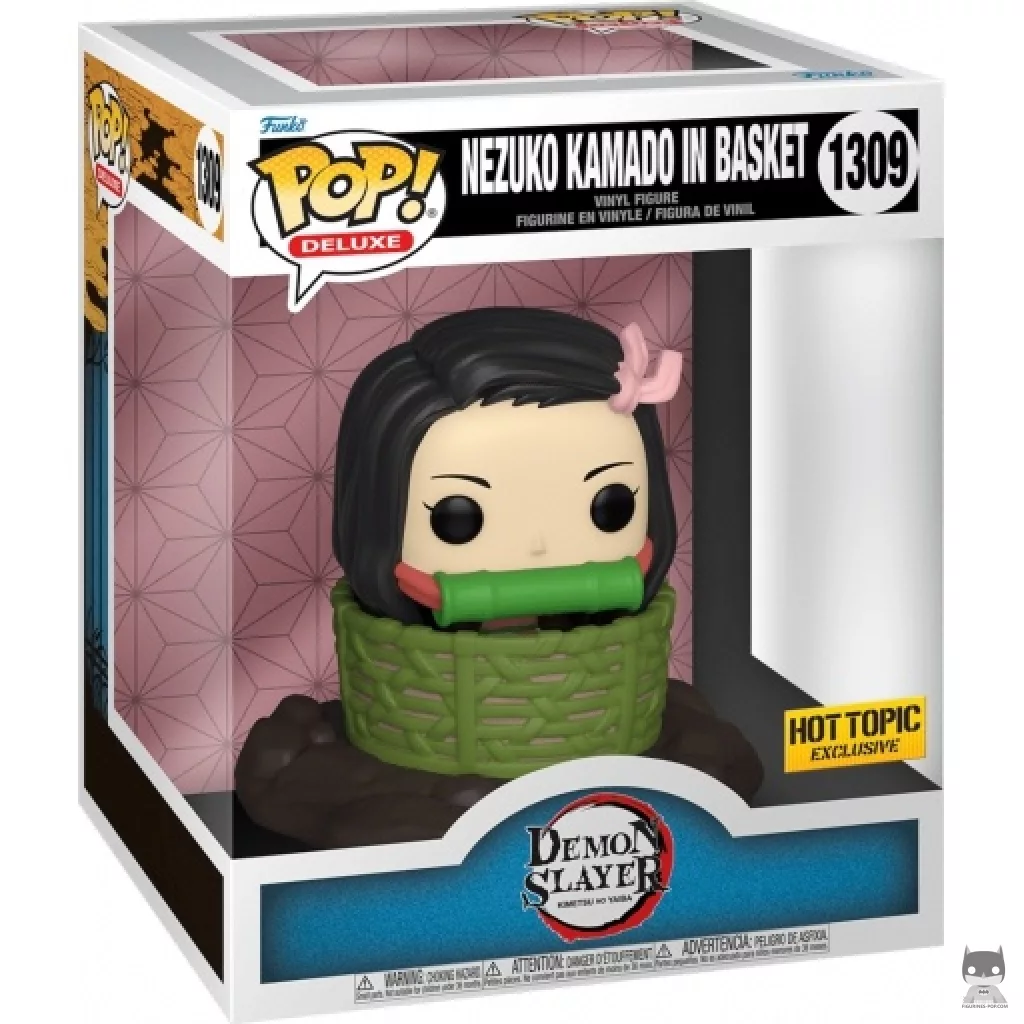 Figurine Funko POP Nezuko Kamado dans Panier avec boîte