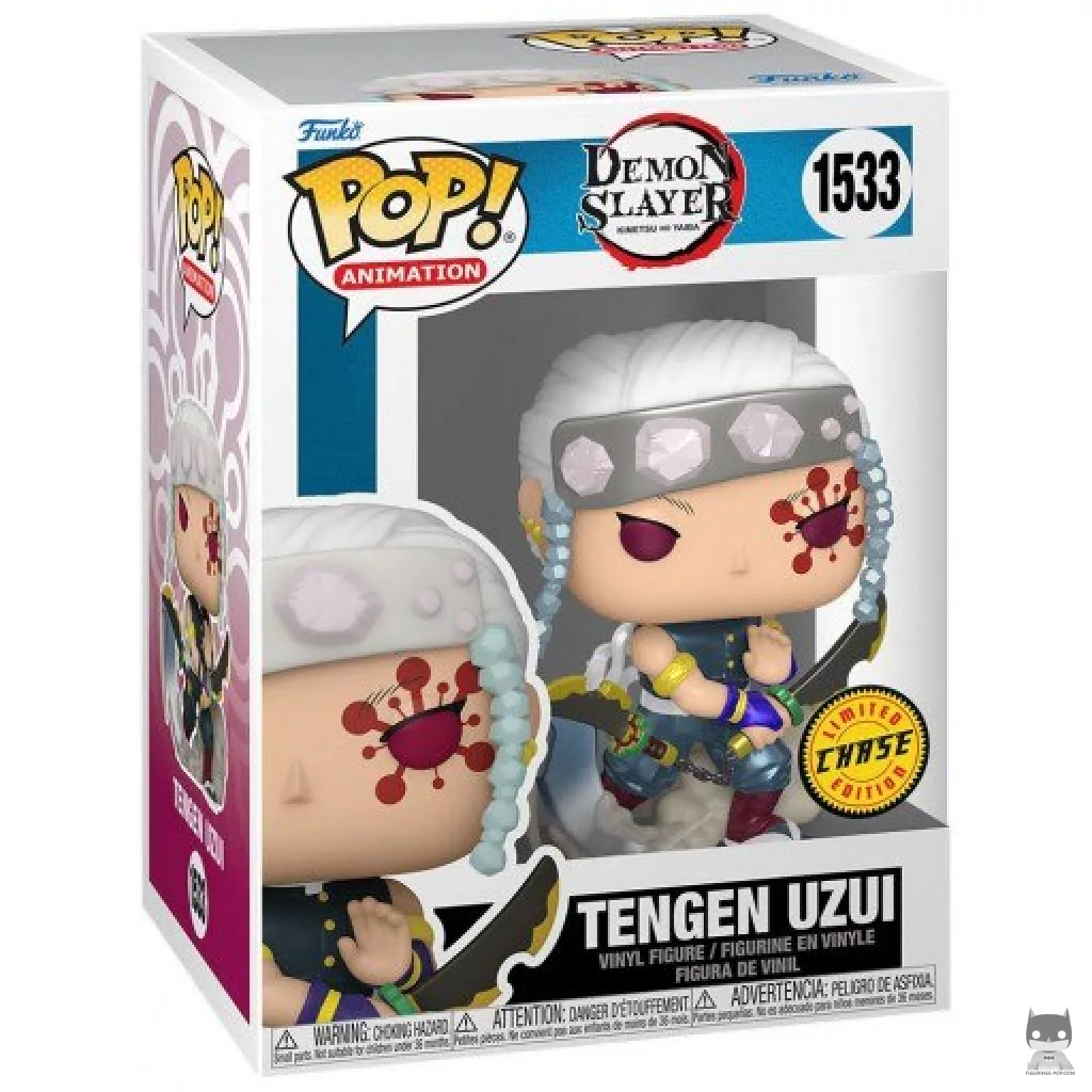 Figurine Funko POP Tengen Uzui (Chase & Metallic) avec boîte