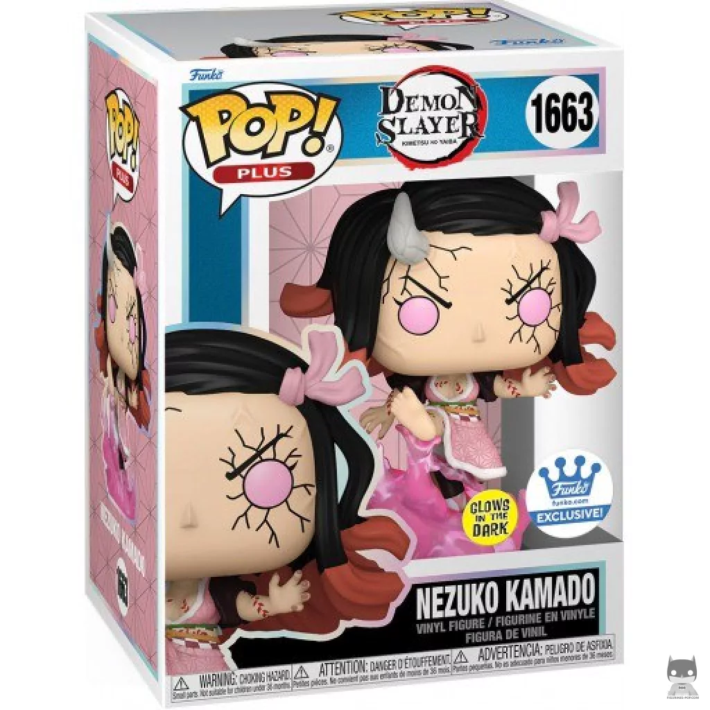 Figurine Funko POP Nezuko Kamado (Glow in the Dark) avec boîte
