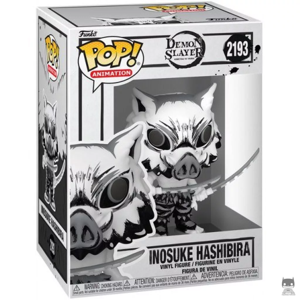 Figurine Funko POP Inosuke Hashibira (Sumi-Ink) avec boîte
