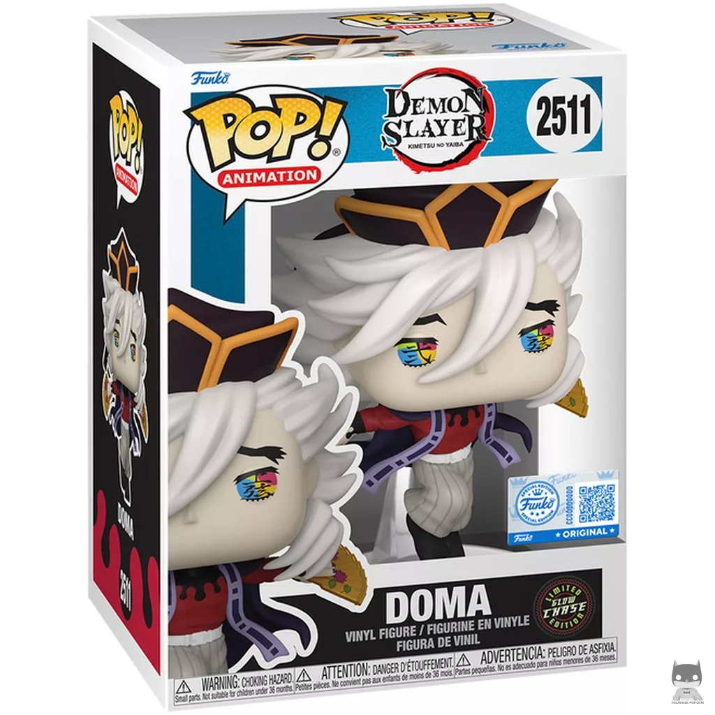 Figurine Funko POP Doma avec éventails de guerre (Chase & Glow in the Dark) avec boîte