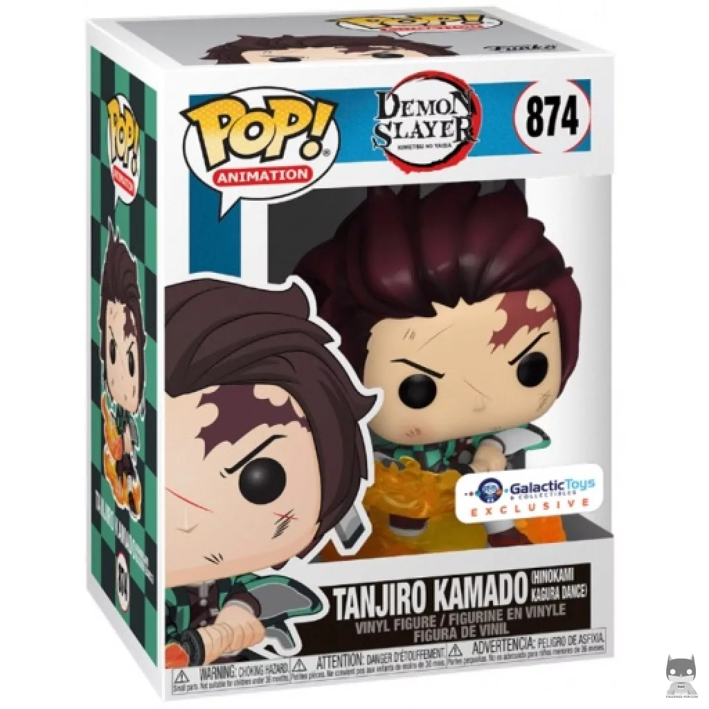 Figurine Funko POP Tanjiro Kamado (Hinokami Kagura Dance) avec boîte