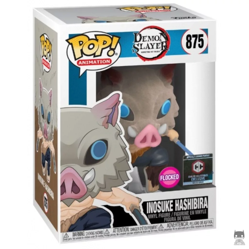 Figurine Funko POP Inosuke Hashibira (Flocked) avec boîte