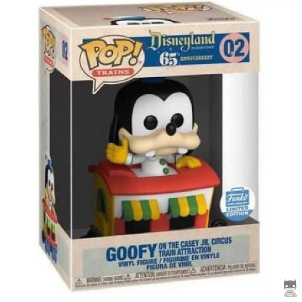 Figurine Funko POP Dingo dans le train du Cirque Casey Jr. avec boîte