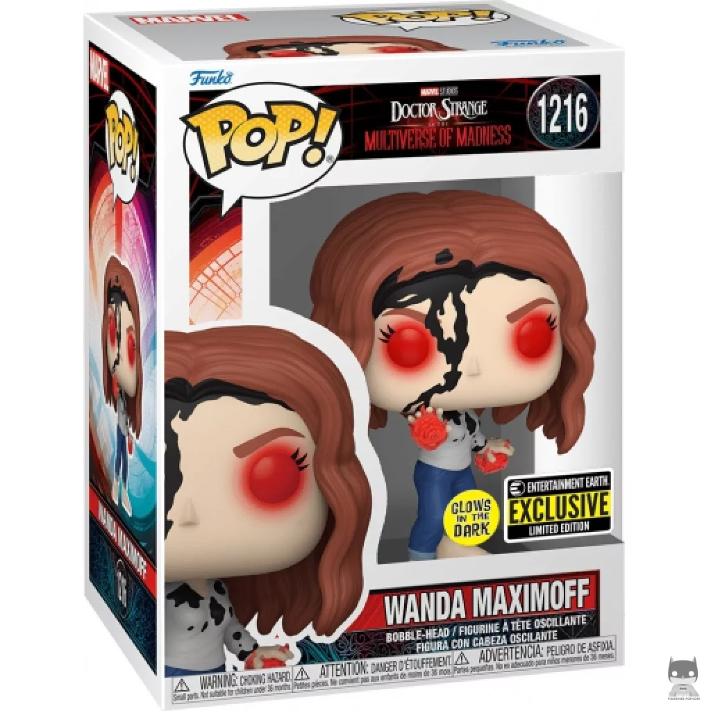 Figurine Funko POP Wanda Maximoff (Glow in the Dark) avec boîte
