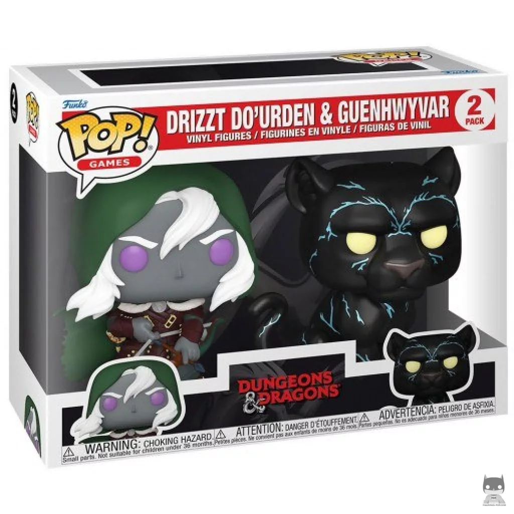 Figurine Funko POP Drizzt Do'Urden & Guenhwyvar avec boîte