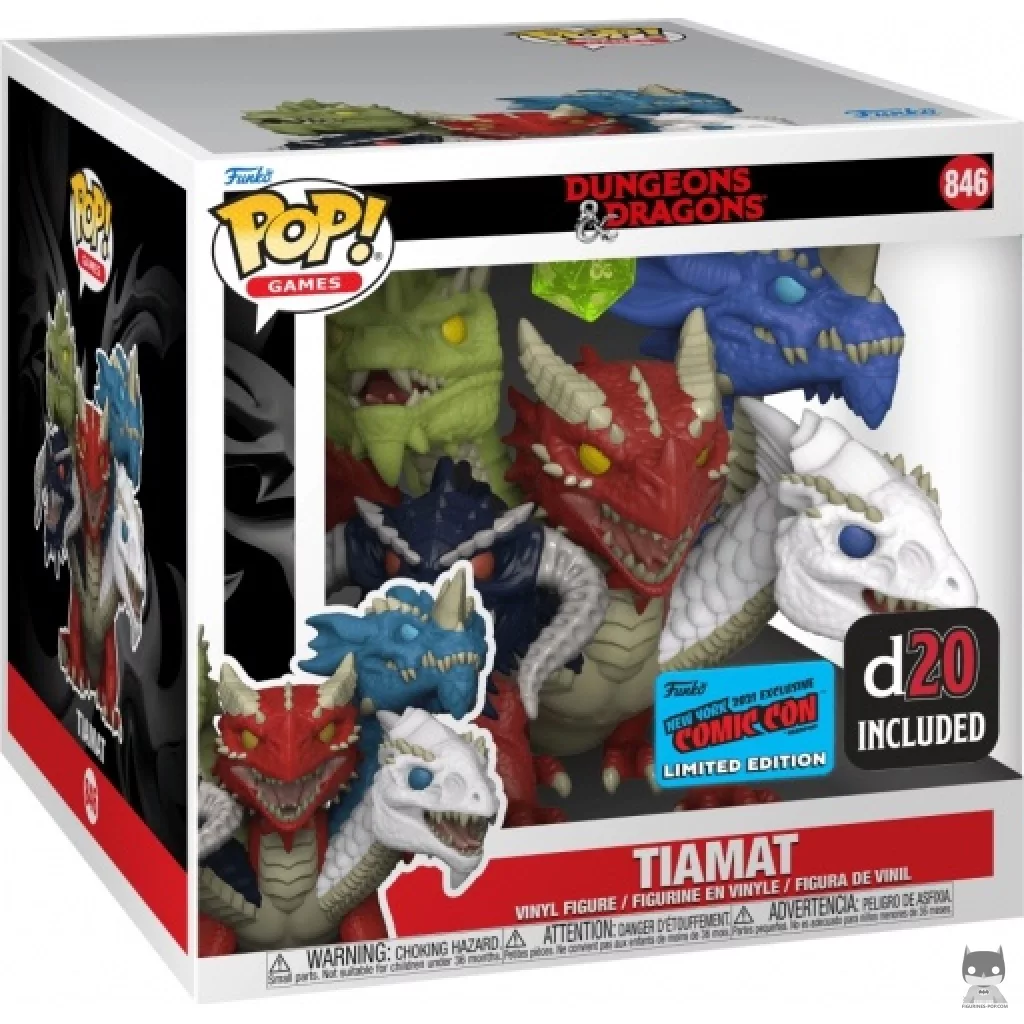 Figurine Funko POP Tiamat avec D20 (Supersized) avec boîte