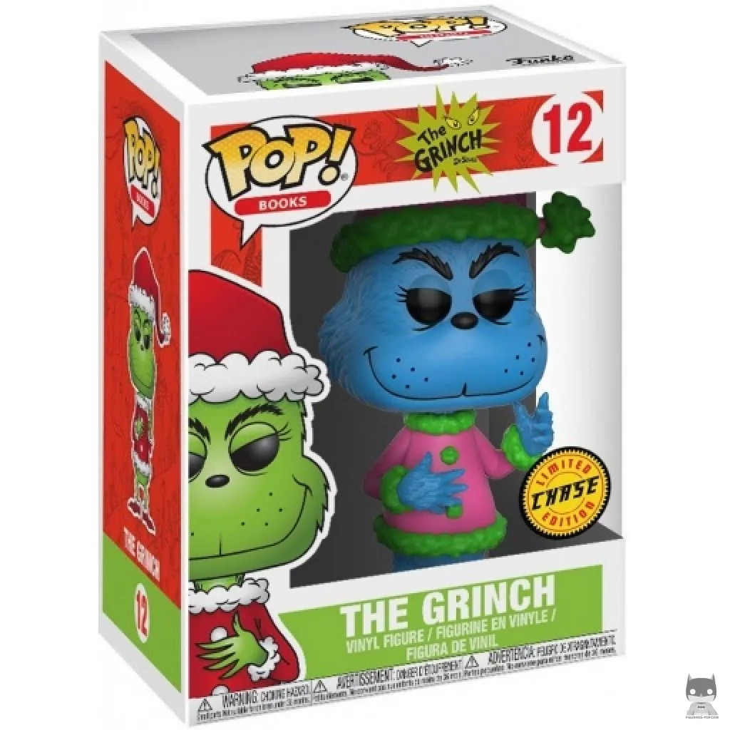 Figurine Funko POP Le Grinch en Père Noël (Chase) avec boîte