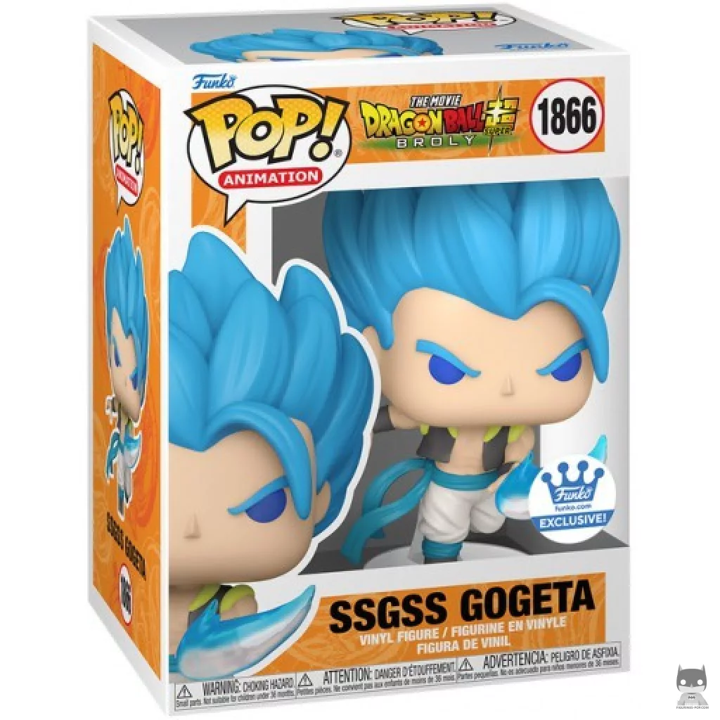 Figurine Funko POP Gogeta Super Saiyan Blue avec boîte