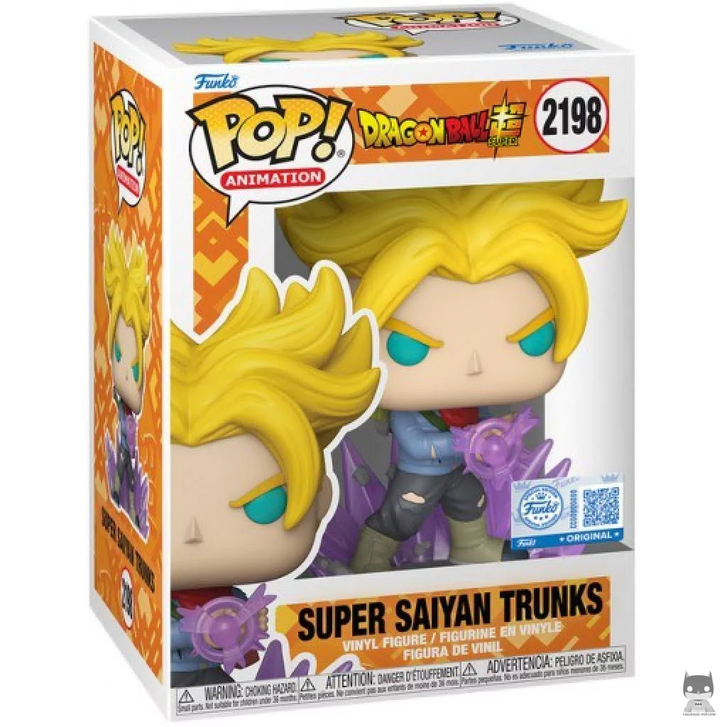 Figurine Funko POP Trunks Super Saiyan avec boîte