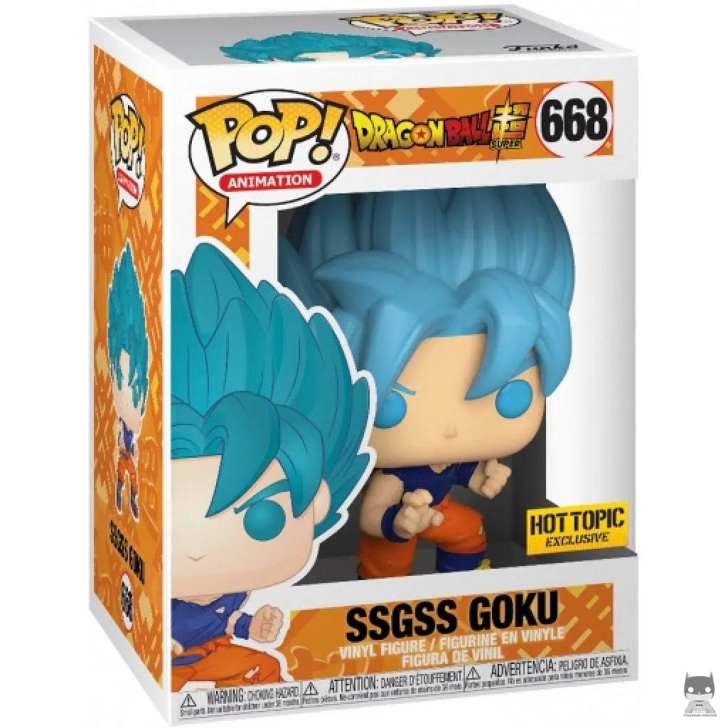 Figurine Funko POP SSGSS Goku avec boîte