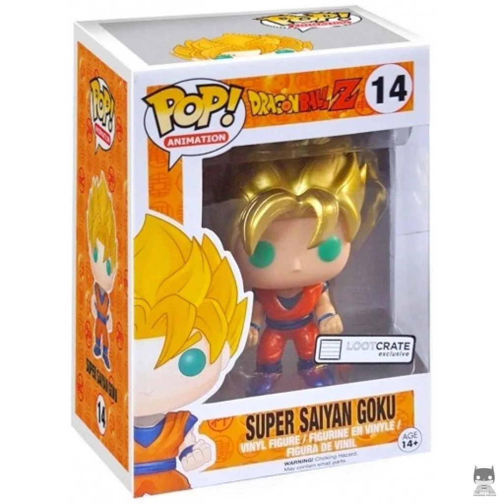 Figurine Funko POP Super Saiyan Goku (Metallic) avec boîte