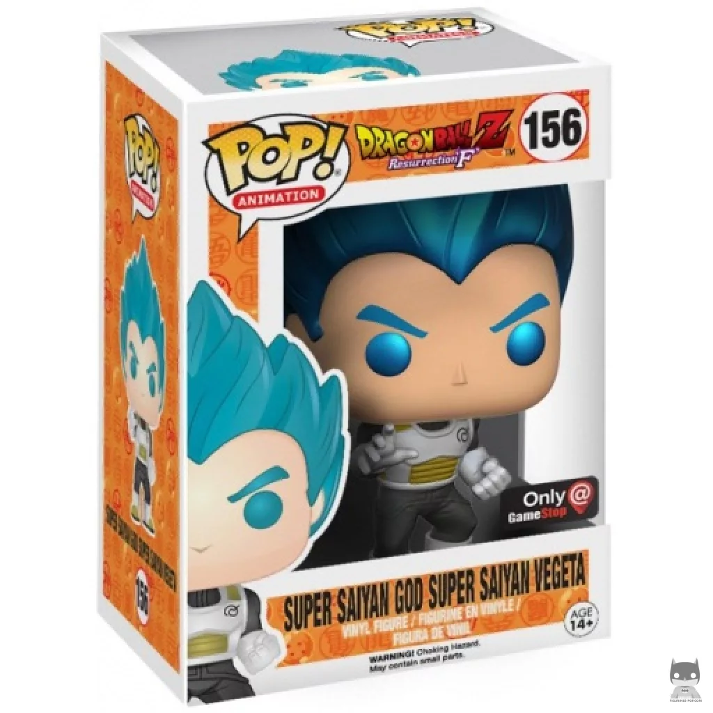 Figurine Funko POP Super Saiyan God Super Saiyan Vegeta (Metallic) avec boîte