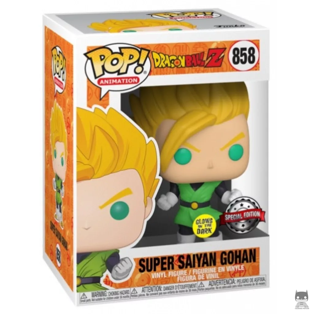 Figurine Funko POP Super Saiyan Gohan (Glow in the Dark) avec boîte