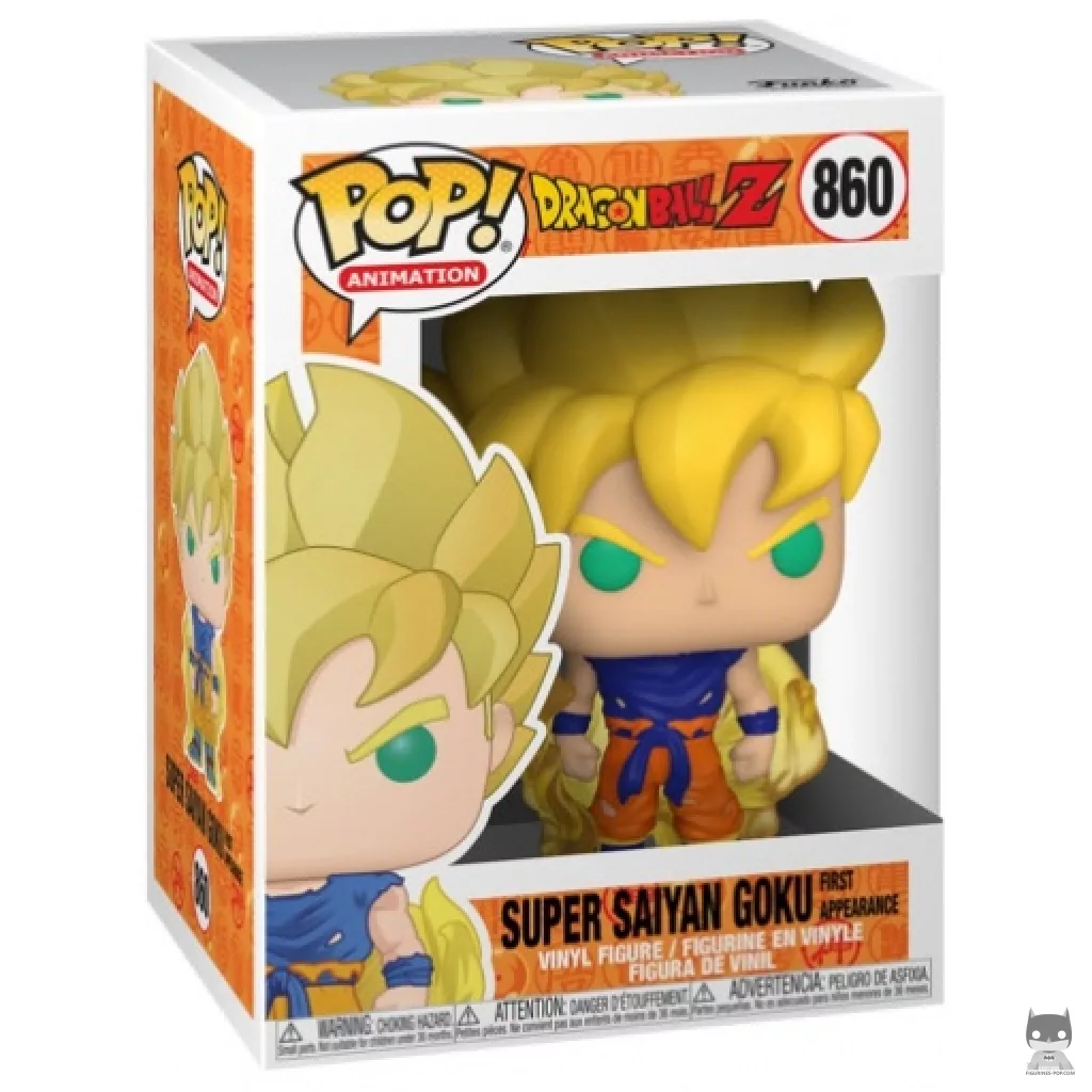 Figurine Funko POP Super Saiyan Goku First Appearance avec boîte