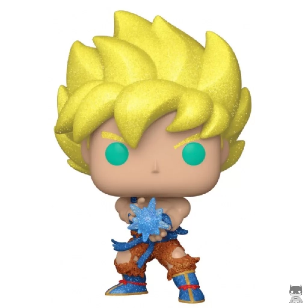 Figurine Funko POP Super Saiyan Goku avec Kamehameha (Diamond Glitter) (Dragon Ball Z (DBZ))