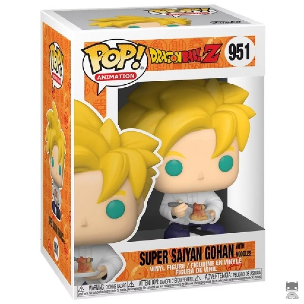 Figurine Funko POP Super Saiyan Gohan mangeant des Nouilles avec boîte