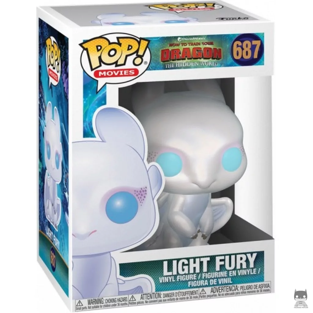 Figurine Funko POP Light Fury avec boîte