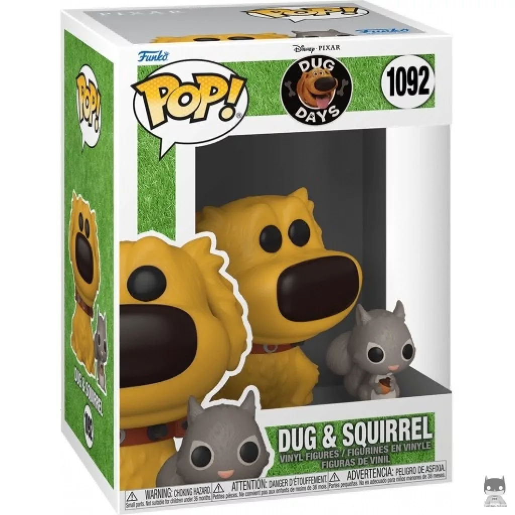 Figurine Funko POP Dug & Squirrel avec boîte