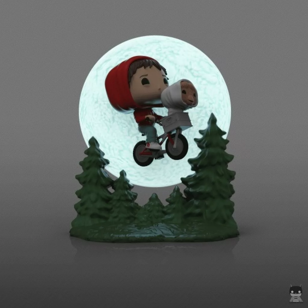 Figurine Funko POP Elliot & E.T. Vol à Vélo (Glow in the Dark) (E.T. l'extra-terrestre)