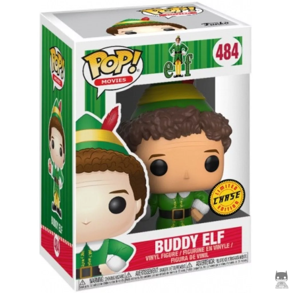 Figurine Funko POP Buddy Elf avec Jack-in-the-Box (Chase) avec boîte