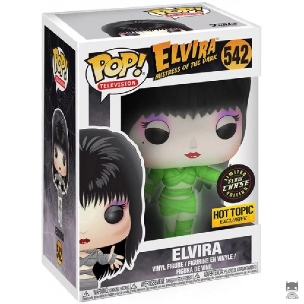Figurine Funko POP Elvira Maîtresse des Ténèbres en momie (Chase) avec boîte