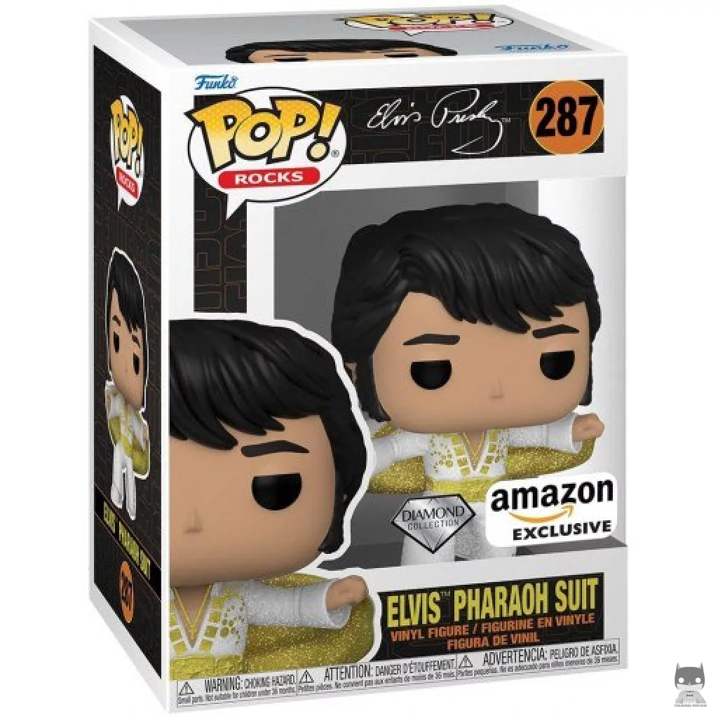 Figurine Funko POP Elvis Tenue Pharaon (Diamond Glitter) avec boîte
