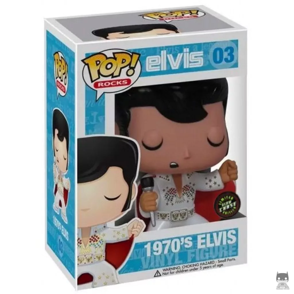 Figurine Funko POP Elvis Presley 1970's (Chase) avec boîte